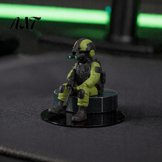 Military Soldier Figurine 3D Printed Desktop Figurine, Model, Miniature Action Figure Ornament for Home Office Car Decor And Lovers Collectible Combat