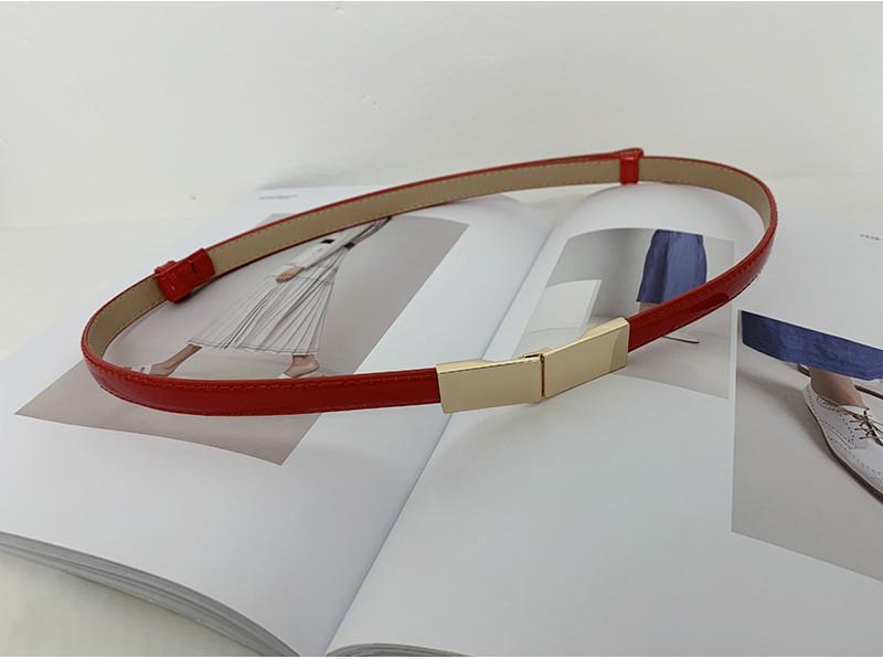 

Elegant Women s Adjustable Faux Leather Belt For Fashionable Dress Styles In Red Black White And Camel красный