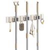 Handun Wall-Mounted No-Drill Mop Holder with Hooks