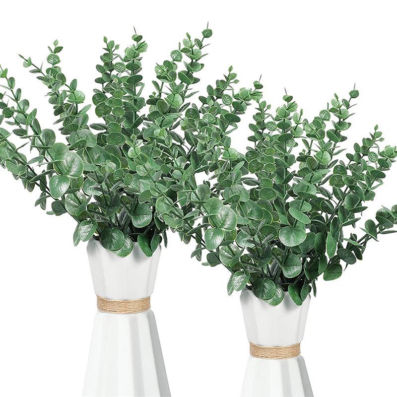 Golden Eucalyptus Artificial Leaves - Christmas & Wedding Decor