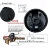 Black Barbecue Stove Knob 8mm Rotary Switches New Stove Switch Knob  Gas Fireplace Fire Pit