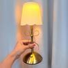 Stolní lampa Dívka Mašle s motýlkem Dekorativní stolní lampa Dekorace ložnice Jídelna Kovové Nabíjecí Atmosférické světlo Látkové stínidlo