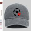 Pc Fußballmutter Aufdruck Baseballkappe Niedliches Herzmuster Dekor Hut Bequem Leicht Papa Hut Verstellbarer Riemen Trucker Sonnen H