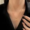 Fu Necklace Women's Niche Light Luxury Pendant Collarbone Chain Chinese Style Senior Design Autumn and Winter Sweater Chain