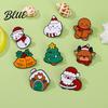 Elch Beutel Dekoration Anstecknadel Weihnachten Cartoon Emaille Brosche Weihnachtsmann Schneemann Baum Abzeichen Anstecker Weihnachten Verzierungen Taschen Schals Kleidung Dekorative