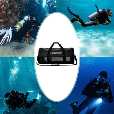 Scuba Diving Duffle Bag Mesh Dive Duffel 60L Multipurpose Handbag Pouch for Snorkeling Boating