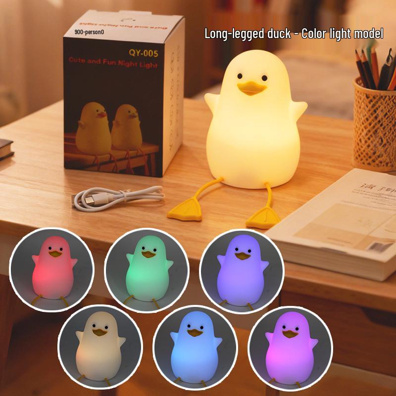 Duck Toaster Night Light – Cute Rechargeable Bedside Lamp for Emotional Ambience