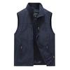 Men's Outdoor Waistcoat Casual Spring and Autumn Thin Autumn Solid Color Workwear Sleeveless Jacket