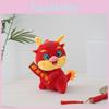 Adorable Plush Dragon Toy For 2024 Chinese New Year Celebration Gift Red 23cm