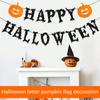 Halloween Letter Pumpkin Flag Decoration Banner Arrangement