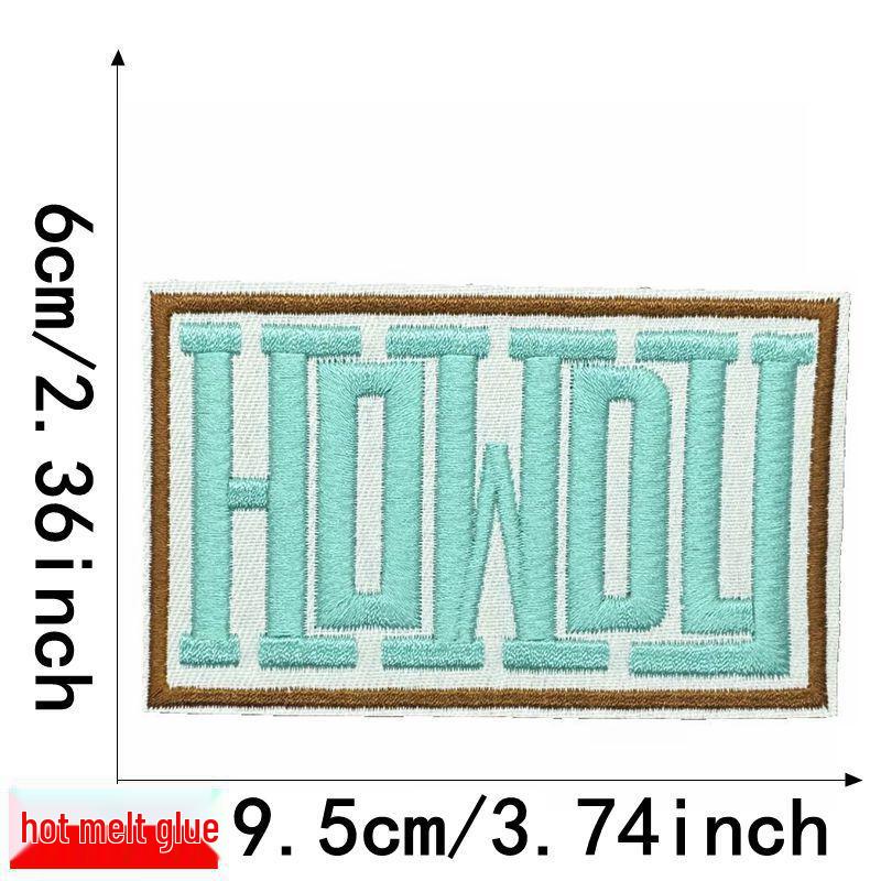 Liteon English Letter Embroidery Patch for Bags, Hats, and Clothing