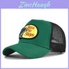 Bass Embroidered Duck Tongue Cap Fishing Embroidered Mesh Baseball Cap Embroidered Curved Brim Cap Summer Sunshade Mesh Cap