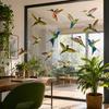 Indoor Window Sticker Bird Stickers, Anti-Collision Strike Prevention Decal, Static Cling Glass Film for Windows Doors, UV Reflective PVC Reusable