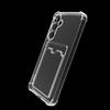 Luxury Soft Card Bag Phone Case For Samsung Galaxy S10 S20 S21 S22 S23 S24 FE Plus UItra Transparent Bumper Cover