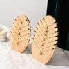 Wood Flame Shape Jewelry Display Pendant Necklace Display Board Organizer Shelf Storage Holder Showcases