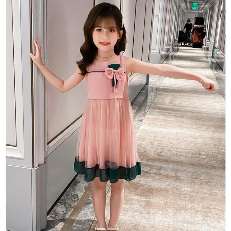 Girls' Fashion Dresses: Summer Children's Sleeveless Princess Dresses