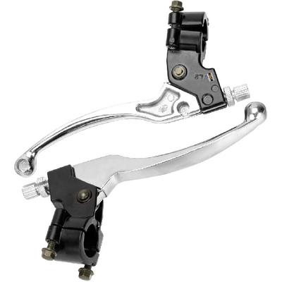 HIAORS Silver Left Right 7/8" 22Mm Clutch Brake Handle Levers Perch For XR80 XR100 CRF70 CRF70F CRF80 CRF100 XR200R CRF450R XR100 XR250 Xtreme 125Cc