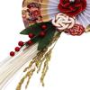Osaka Choseido New Decoration for the Shimenawa Modern and Stylish Shimekazari Wreath with Approximately 38cm Layered Plum Blossom Beckoning Cat