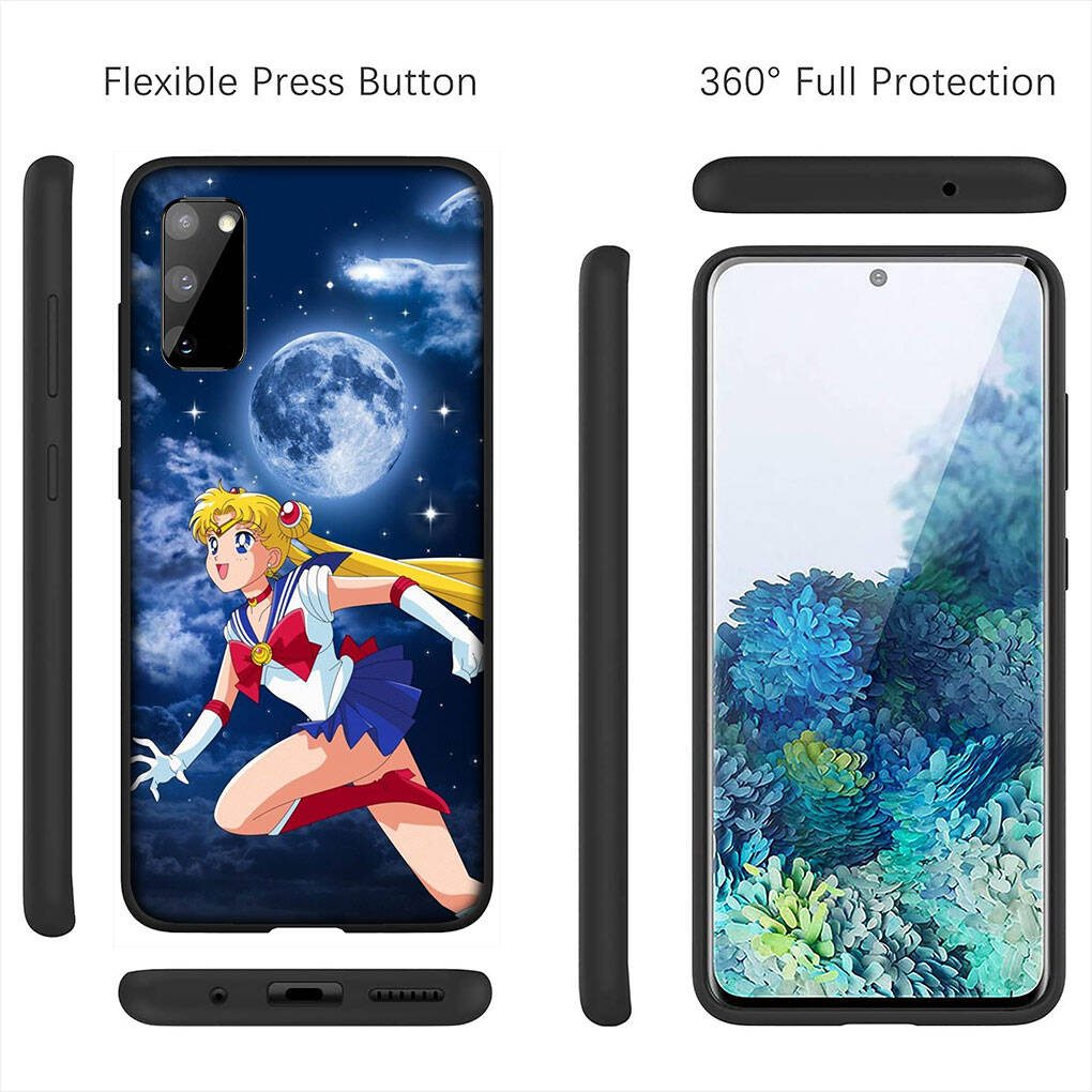 Cover for iPhone 17 16 15 Xiaomi Poco Redmi Note 14 13 12 11 Pro Max 9 16e Samsung Galaxy S25 S24 S23 OPPO Huawei Comics Sailor Moon Cute Phone Case