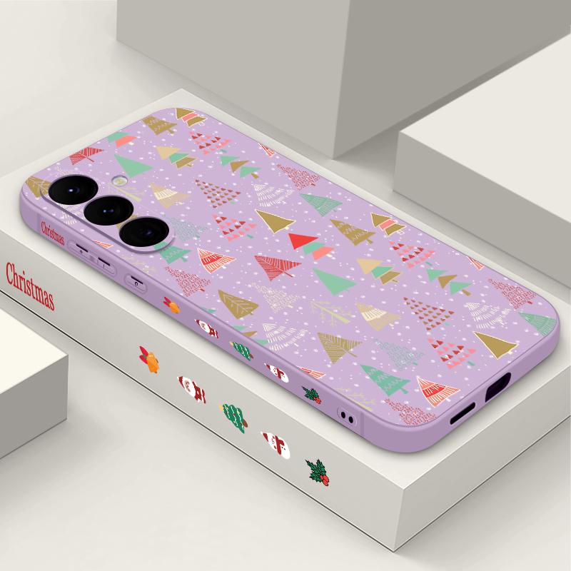 Christmas Phone Case For Samsung Galaxy A56 A17 A26 A16 A36 A55 A54 A53 A15 S24 S25 FE S25 S22 S23 Ultra Shockproof Lanyard Cover