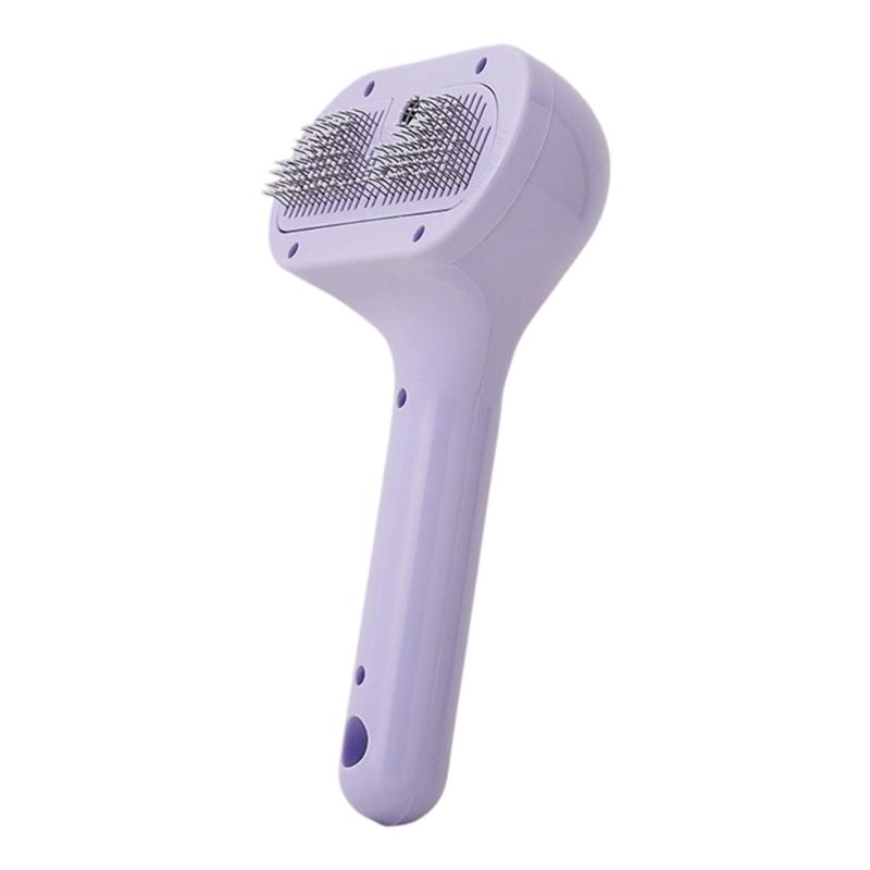 Portable Rechargeable Pet Hair Brush Gentle Soothing Steams Technology for Various Coat Type