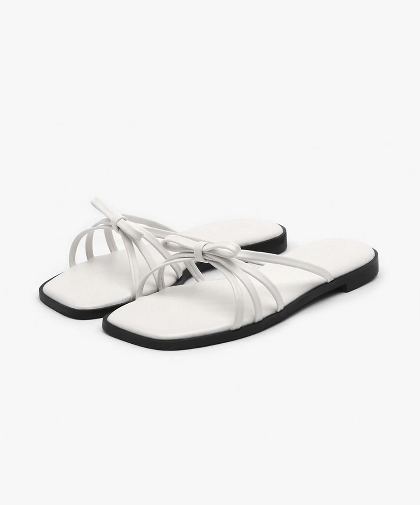 Sappun Laferin Square Ribbon Slippers (1Cm)