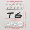 3D Metal Emblem for Car T5 T6 AWD Logo Rear Trunk Adhesive for Volvo S90 S60 V90 V60 XC90 XC60 T6 T5 AWD Accessories