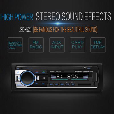 DC 12V Car MP3 Player Radio Playback Radio Tuner Blutooth FM EQ 4 Speaker Stereo