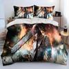 3D Anime Chainsaw Man Denji Beding Set Carton Warm Comforter Soft Duvet Cover Bed Linen Set Comfortable Quilt Cover Pilowcase King Quen Sized