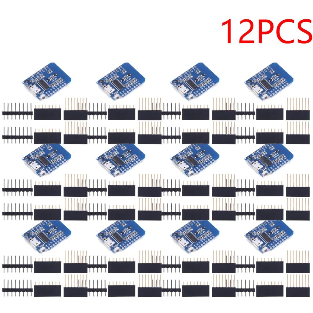 1-20PCS ESP8266 D1 Mini WIFI Development Board ESP-12F CH340G CH340 V2 Usb Wemos D1 Mini Nodemcu Lua Iot Board 3.3V Met Pins