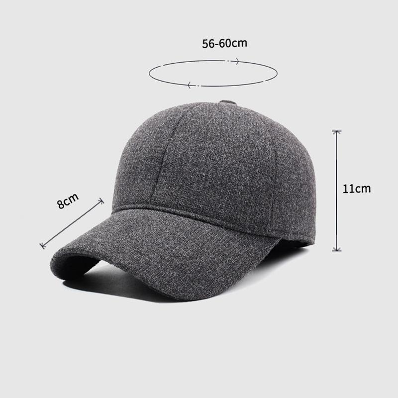 Mittelalterliche und ältere Kälte-Ohrenschützer Flauschige warme Mütze Winter Outdoor Baseballkappe