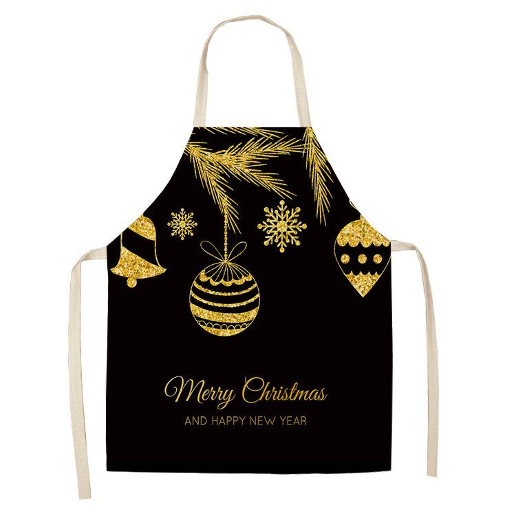 Christmas Golden Theme Apron for Children Child Apron Woman Kitchen Apron Women Kitchen Apron Master Apron Kitchen Apron Apron