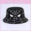 Cartoon Spider Fisherman Hat With Sun Protection For Kids Outdoor Summer Casual Wear