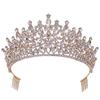 Baroque Rhinestone Crown Hair Comb for Bridal or Birthday Accessories