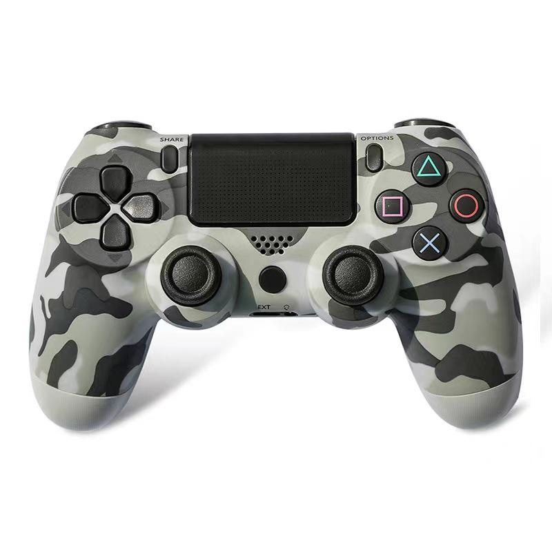 Controller Wireless per PS4, Gamepad Bluetooth con Doppia Vibrazione, Design Ergonomico, Compatibile con PC