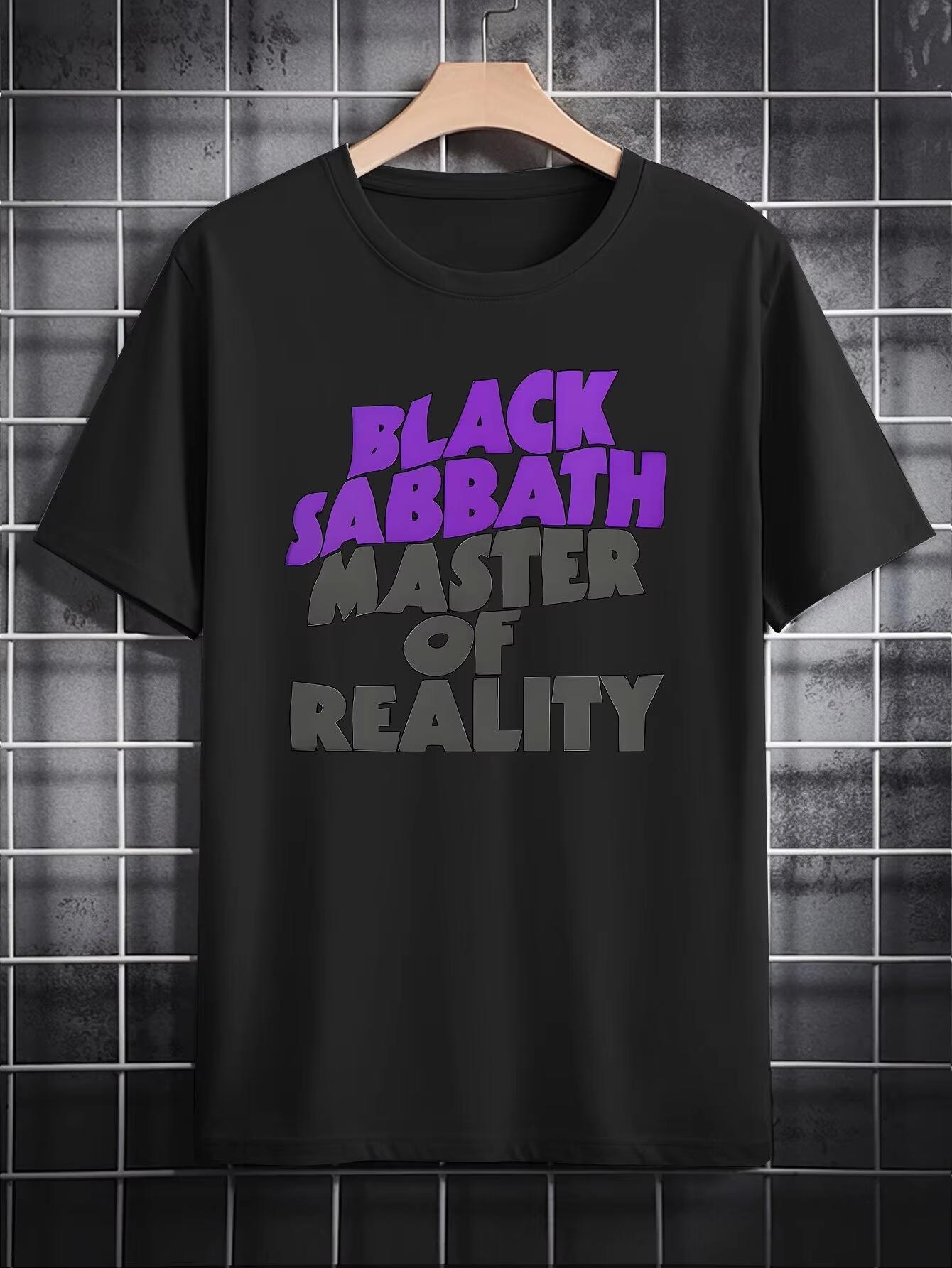 

[Black Sabbath Tee] Black Sabbath Master of Reality Men s Graphic T-Shirt | Casual, Short Sleeve M