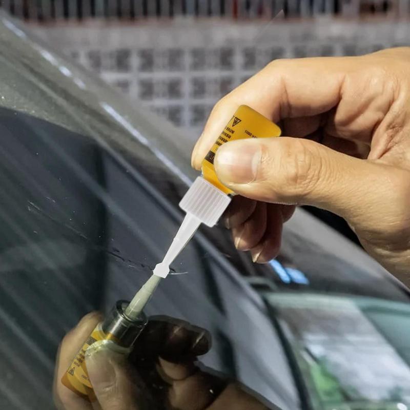 Auto Windschutzscheibe Glas Reparatur Risse Klebstoff Schnelle Reparatur Flüssigkeit Auto Fenster Reparatur-Set Glas Härtungskleber Autoglas Reparaturkleber