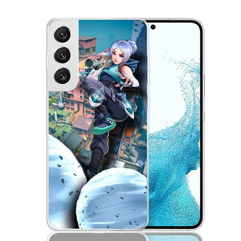 

Valorant Jett Phone Case For Samsung Galaxy S26 Ultra S23 S24 S25 Edge S20 FE S21 S22 Plus Soft Print Shell Cover Fundas Galaxy Samsung S21 Plus
