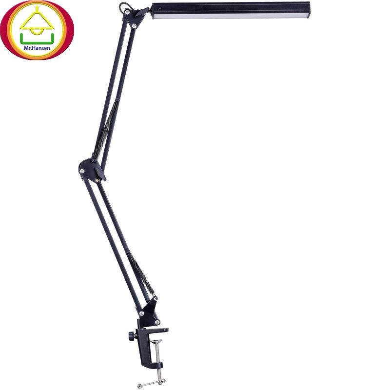 10 Level Dimmable Swing Arm LED Table Lamp Adjustable Clamp Bedside Reading Light