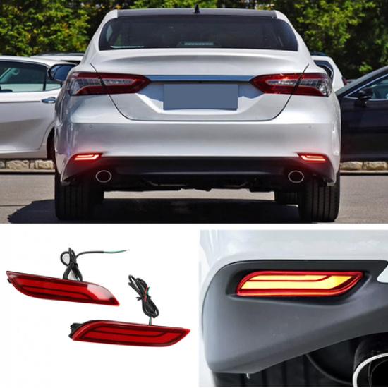 Rear Bumper Decoration Lamp Led Brake Light For Toyota Camry 2018-2024