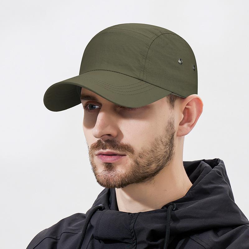 Solid Color Quick Dry Breathable Lightweight Outdoor Sports Baseball Cap Sun Shade Tennis Cap for Spring Summer Running