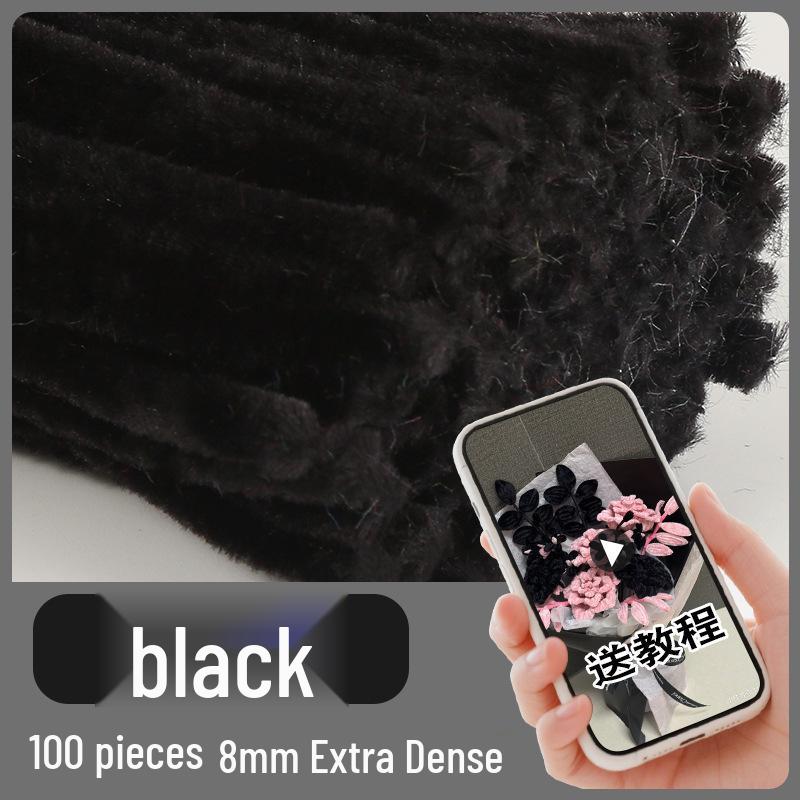 Colorful Chenille Sticks: Craft Pipe Cleaners for Kids' Velvet Flower Bouquets