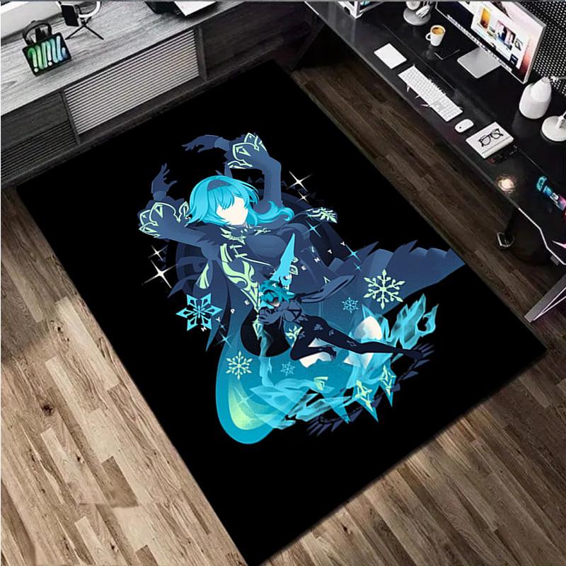 Genshin Impact Rug Home carpet Office Decorative Carpet For Living Room Bedroom Door Mat Floor Carpet Computer Chair Area Rug