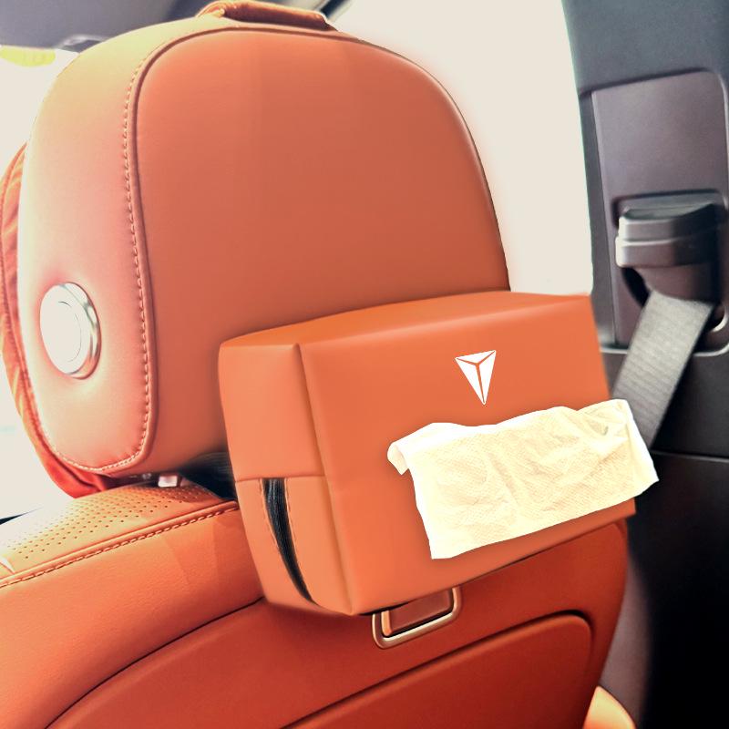 Deep Blue S7 Car Tissue Holder: Armrest & Seat Hanging Napkin Bag