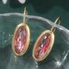 Earrings European and American Trend Pearl Hollow Earrings Copper