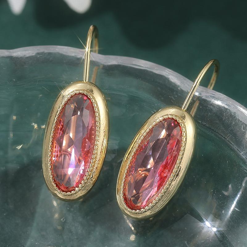 Earrings European and American Trend Pearl Hollow Earrings Copper