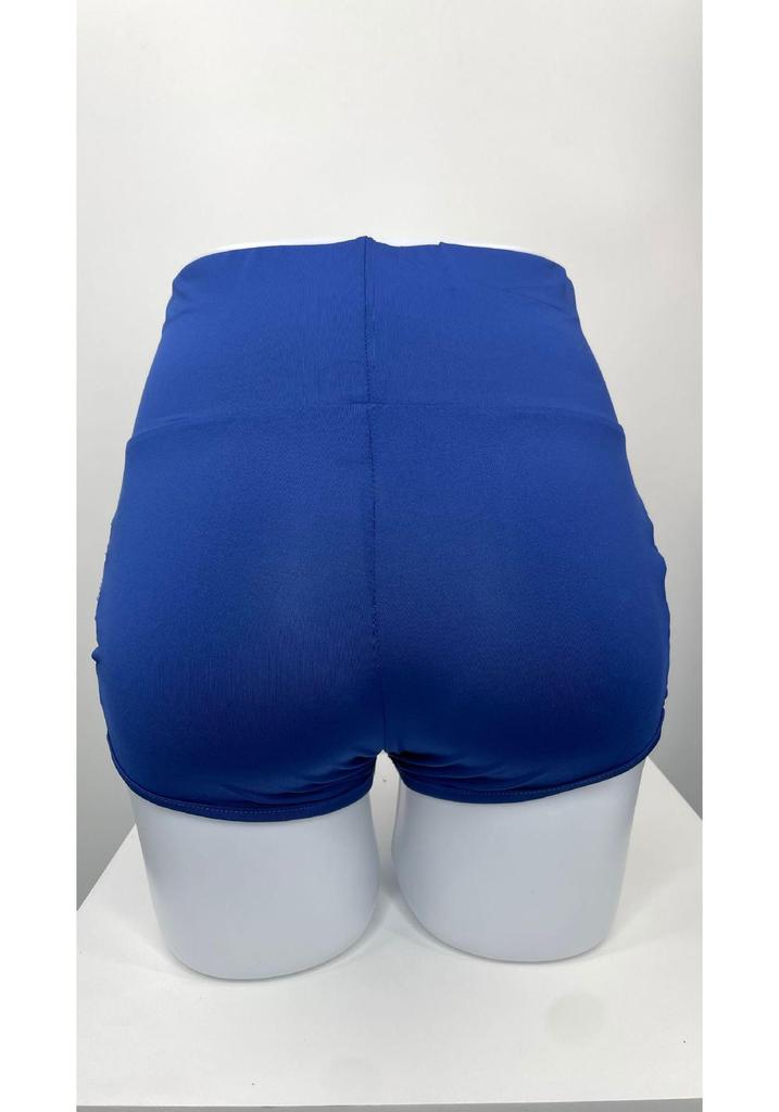Plus Size High Waist Lace-up Yoga Sports Shorts