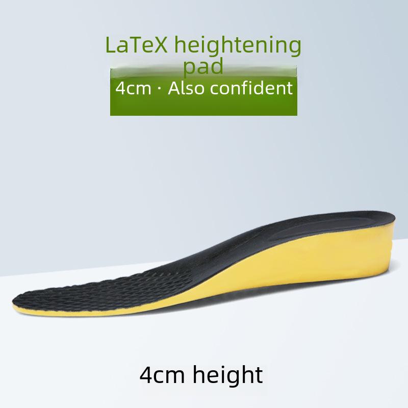 Haiboli Herre Lær Høydeøkende Innersåle - Komfortabel Pustende Lateks, 2cm/3cm/5cm Usynlig Løft