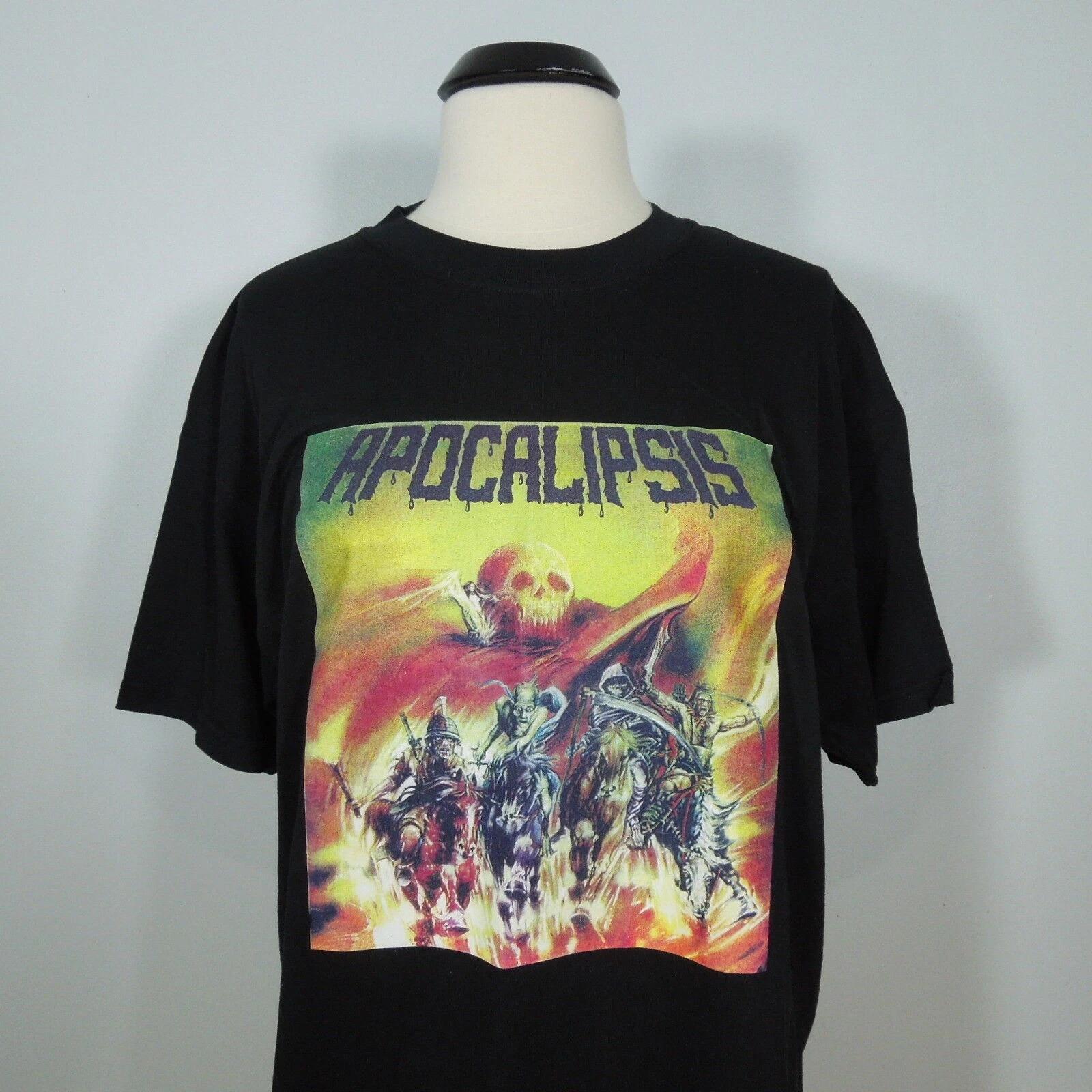 APOCALIPSIS Band Logo XL T-Shirt Black Mens 4XL