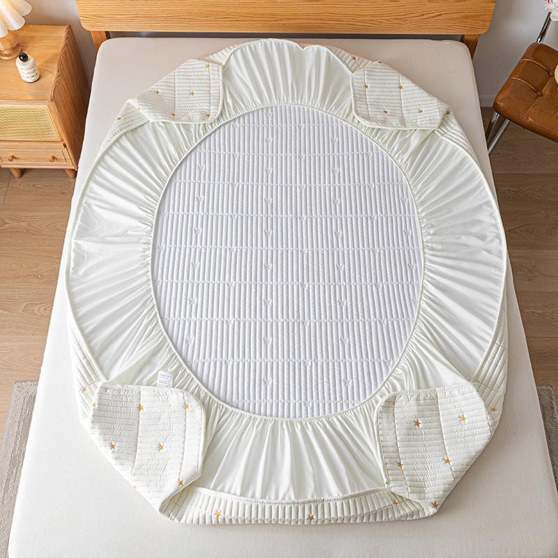 Vyšívaný voděodolný chránič podložky na matraci Odolný k pokožce Odolný přikrývka na postel Prošívaný potah na podložku 150/160/180/200/220